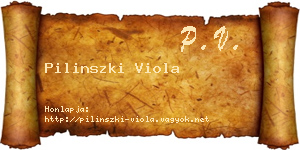Pilinszki Viola névjegykártya
